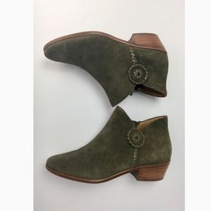 Jack Rogers Women’s Size 7 Green Suede Booties